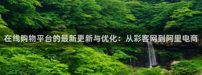 彩虹多多电脑版下载：在线购物平台的最新更新与优化：从彩客网到阿里电商